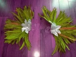 Armature De Bras En Plumes De Coq