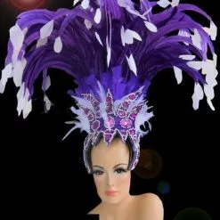 Casque En Plumes De Coq