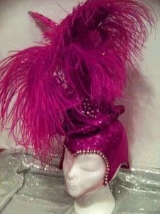 Casque Haut De Forme Et Autruche