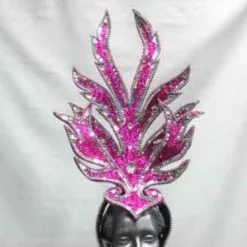 Casque Strass+ Paillettes Rose