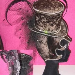 Casque En StrasS Et Plumes