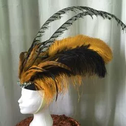 Casque En Autruche, Faisan Et Coq