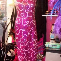 Robe Fourreau Fushia Et Rose