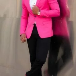 Veste Homme Rose Satinée