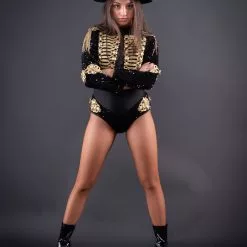 Body Noir Paillettes