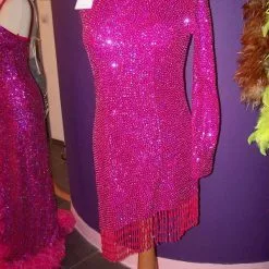 Robe Paillettes Fushia Sur Mesures