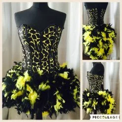 Corset Burlesque Plumes