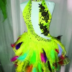 Robe Body En Plumes Et Pierres