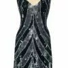 Robe Courte En Paillettes