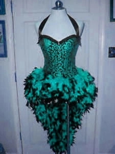 Corset Burlesque Avec Plumes