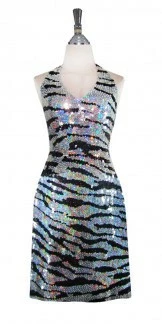 Robe Courte En Paillettes
