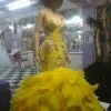Robe Fourreau En Plumes