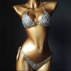 Ensemble 2 Pièces Pierres Et Strass