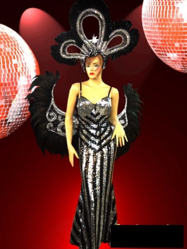 Ensemble Complet, Robe+casque + Dos De Plumes 3 Ensemble Complet, Robe+casque + Dos De Plumes